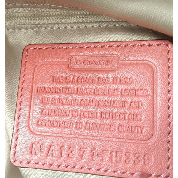 Coach Kristin Leather Pleated Satchel Bag F15339 Burnt Orange Handbag - Picture 16 of 16